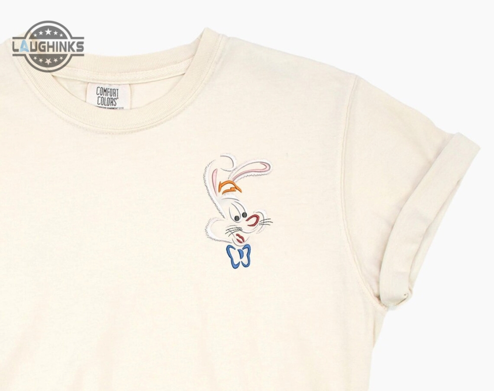 Roger Rabbit Embroidered Tshirt Roger Rabbit Embroidered Shirt Who Framed Roger Rabbit Shirt Disneyland Tshirt Womens Disney Shirt Embroidery Tshirt Sweatshirt Hoodie Gift