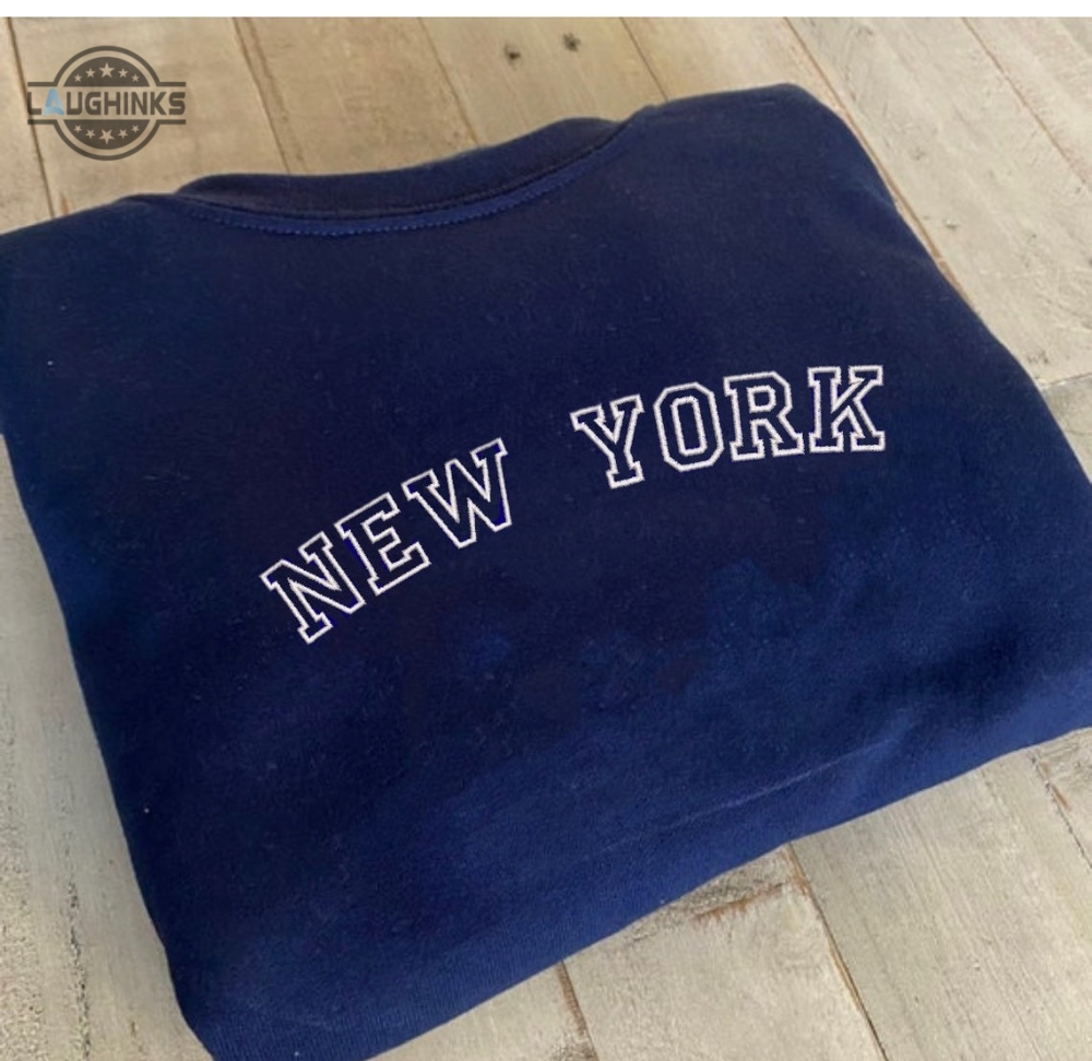 New York Embroidered Sweatshirt New York Curry Crewneck More Colors Available Embroidery Tshirt Sweatshirt Hoodie Gift