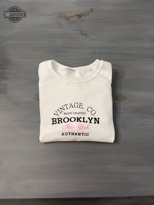 brooklyn new york embroidered crewneck embroidery tshirt sweatshirt hoodie gift