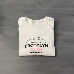 brooklyn new york embroidered crewneck embroidery tshirt sweatshirt hoodie gift