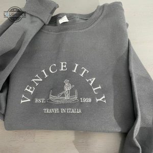 venice italy embroidered sweatshirt embroidery tshirt sweatshirt hoodie gift