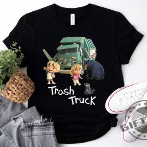 Trash Truck Shirt Trash Truck Birthday Sweatshirt Birthday Gift For Kids Trash Truck Party Theme Trash Truck Family Tshirt Cartoon Kids Shirt giftyzy 4