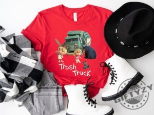 Trash Truck Shirt Trash Truck Birthday Sweatshirt Birthday Gift For Kids Trash Truck Party Theme Trash Truck Family Tshirt Cartoon Kids Shirt giftyzy 5