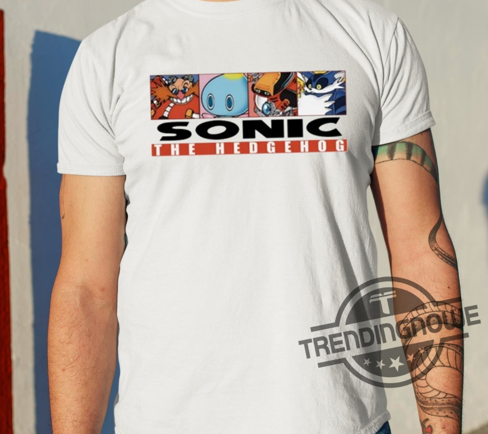 Mamono World Og Box Logo Sonic The Hedgehog Shirt