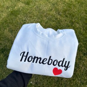 Homebody Sweatshirt Homebody Shirt Slouchy Sweatshirt Homebody Hoodie Hooded Sweatshirt Unique revetee 2