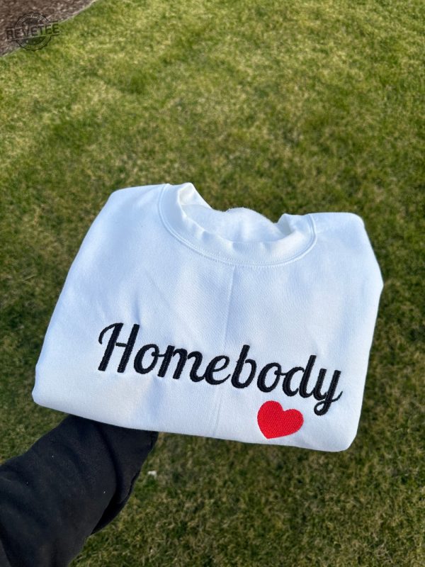 Homebody Sweatshirt Homebody Shirt Slouchy Sweatshirt Homebody Hoodie Hooded Sweatshirt Unique revetee 2