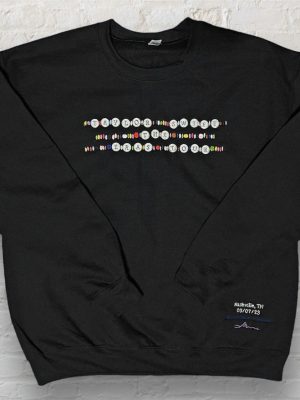 Eras Tour Embroidered Sweatshirt Eras Tour Friendship Bracelet Personalized Embroidered Sweatshirt Unique revetee 3