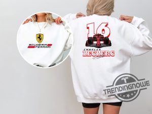 Charles Leclerc Formula One Sweatshirt Ferrari Team F1 Two Sides Shirt Charles Leclerc Shirt Charles Leclerc F1 Shirt Charles Leclerc trendingnowe 1