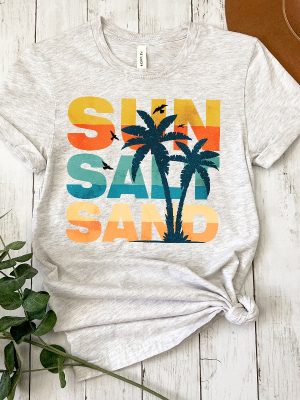 Sun Salt Sand Shirt Summer Vacation Shirt Sun Salt Sand Shirts Funny Summer Tee Summer Vibes Shirt Hello Sunshine Gift Beach Lover Gift revetee 5