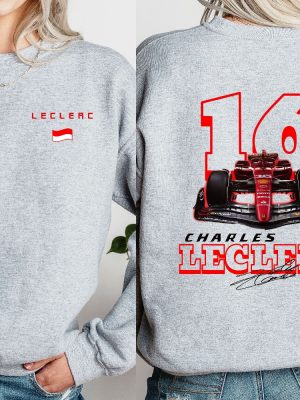 Charles Leclerc Formula One Sweatshirt F1 Shirt F1 Two Sides Shirt Charles Leclerc Shirt Charles Leclerc F1 Shirt Charles Leclerc 16 revetee 3