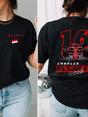 Charles Leclerc Formula One Sweatshirt F1 Shirt F1 Two Sides Shirt Charles Leclerc Shirt Charles Leclerc F1 Shirt Charles Leclerc 16 revetee 5