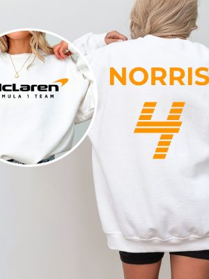 Lando Norris Formula One Sweatshirt F1 Two Sides Sweatshirt Lando Norris Shirt Norris F1 Sweater F1 Shirt Lando Norris F1 Shirt F1 revetee 3