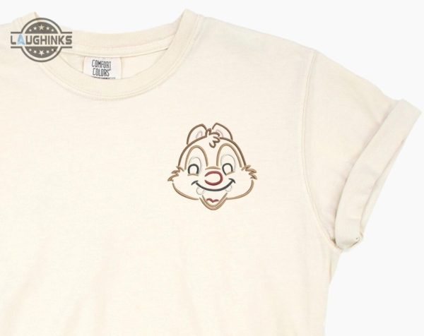 chip dale embroidered tshirt dale embroidered shirt chip and dale t shirt disney princess shirt disney tshirt womens disney shirt embroidery tshirt sweatshirt hoodie gift laughinks 1 1