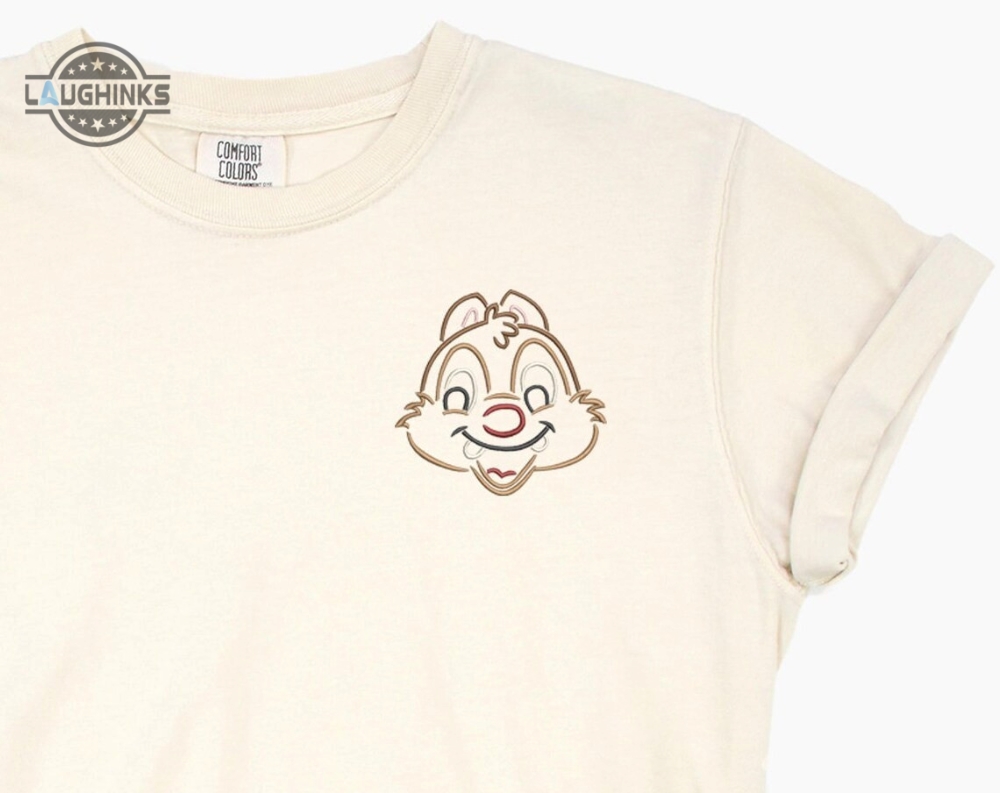 Chip Dale Embroidered Tshirt Dale Embroidered Shirt Chip And Dale T Shirt Disney Princess Shirt Disney Tshirt Womens Disney Shirt Embroidery Tshirt Sweatshirt Hoodie Gift