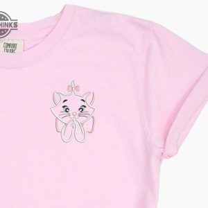 aristocrats embroidered tshirt marie embroidered shirt marie t shirt disney cat mom shirt disney tshirt womens disney shirt embroidery tshirt sweatshirt hoodie gift laughinks 1