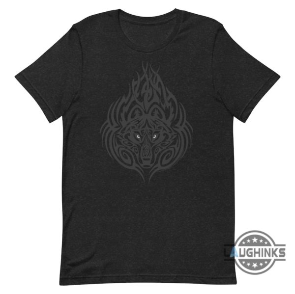cool tribal wolf shirt howling geometric wolf tshirt sweatshirt hoodie mens womens tribal wolf head shirts legend tribal tattoos tee wolves gift laughinks 4