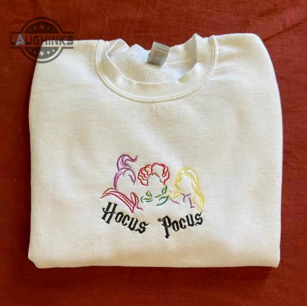 hocus pocus embroidered sweatshirt cute halloween sweatshirt embroidery tshirt sweatshirt hoodie gift laughinks 1