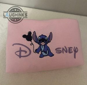 disney x stitch embroidered sweatshirt embroidery tshirt sweatshirt hoodie gift