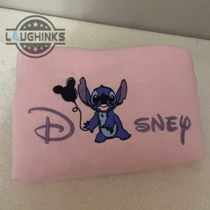 disney x stitch embroidered sweatshirt embroidery tshirt sweatshirt hoodie gift