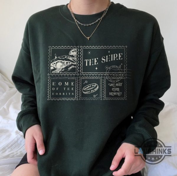 lord of the rings shirt sweatshirt hoodie mens womens lotr tales of the shire map shirts frodo baggins tee the hobbit game gift tolkien aragorn the fellowship laughinks 10