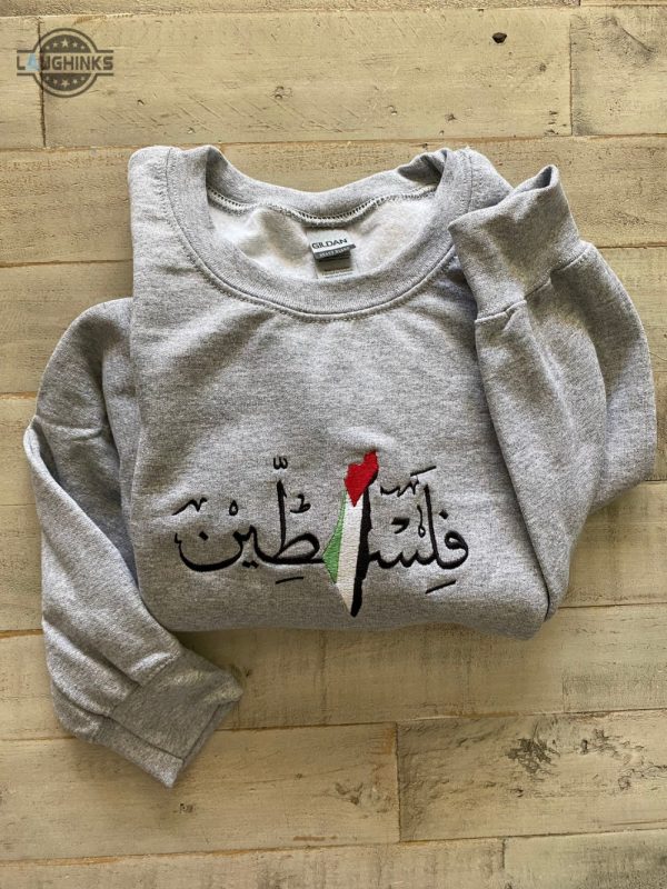palestine embroidered sweatshirt embroidery tshirt sweatshirt hoodie gift