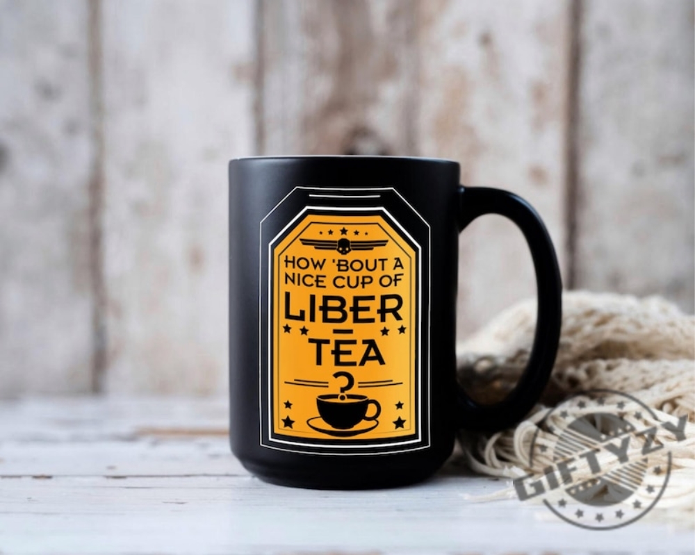 Morning Cup Of Libertea Unisex Shirt Helldivers Taste Democracy Libertea Helldivers 2 Mug