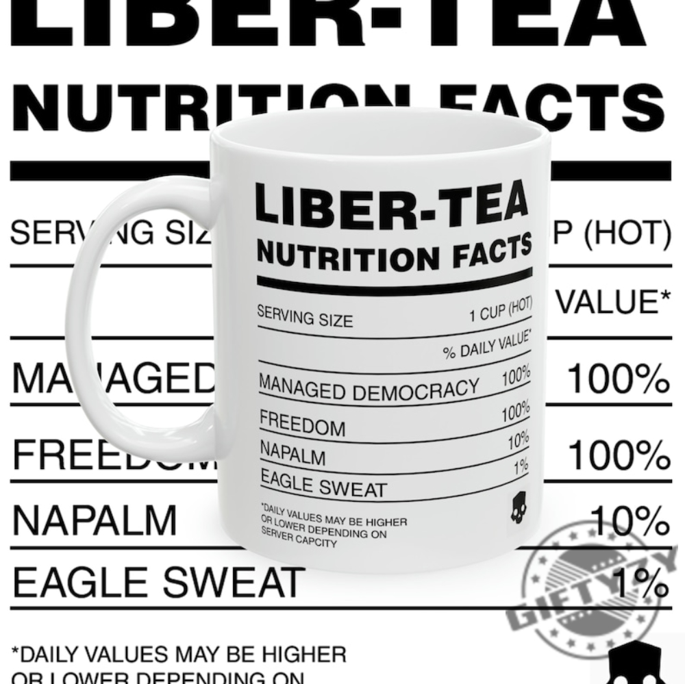 Libertea Nutrition Facts Helldivers 2 Ceramic Mug