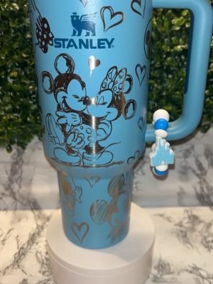 Mickey And Minnie Stanley Cup Mickey Stanley Cup Disneyland Tumbler Disney Birthday Gift Minnie Stanley Cup Unique revetee 5