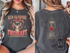 Throne Of Glass Fan Shirt Aelin Galathynius Sweatshirt Fireheart Aelin Tshirt Kingsflame The Thirteen Hoodie Gift For Book Lover giftyzy 4