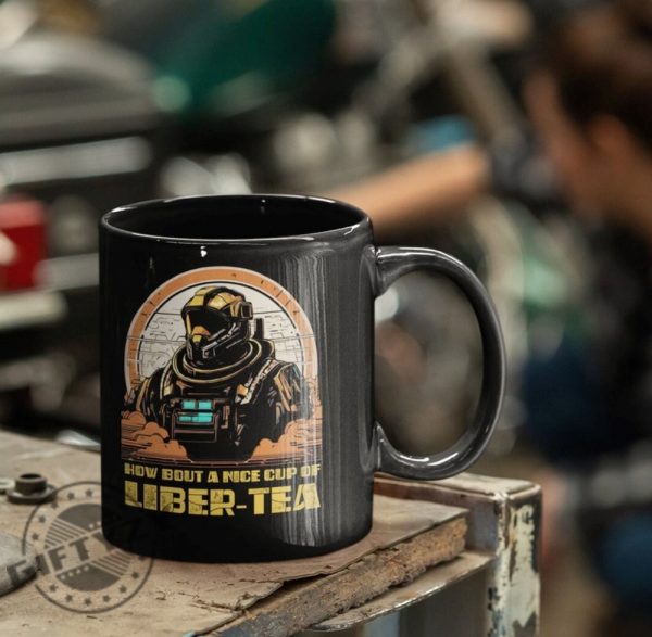 Helldivers 2 Mug Morning Cup Of Libertea Helldivers Taste Democracy Shirt giftyzy 3