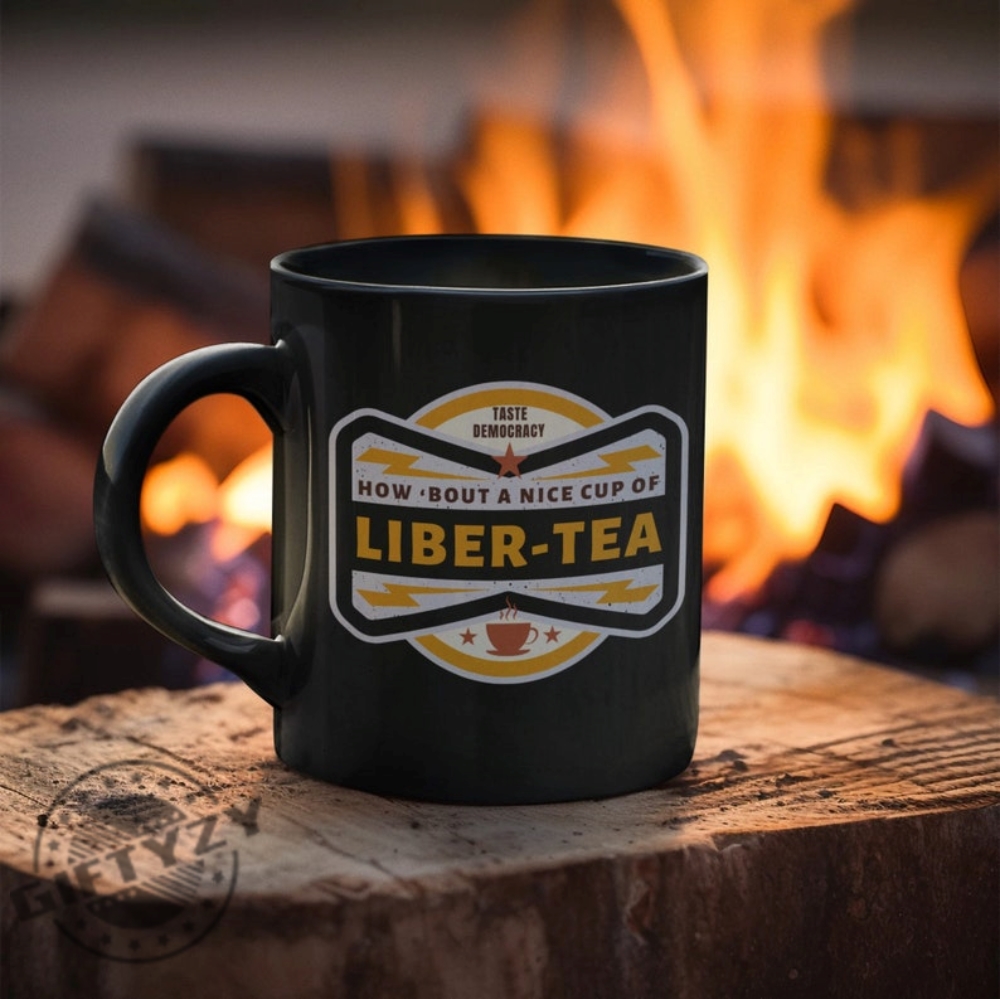 Helldivers Taste Democracy Shirt Morning Cup Of Libertea Libertea Helldivers 2 Mug