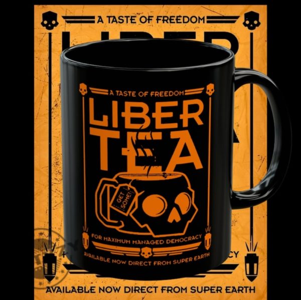 Libertea Mug Morning Cup Of Libertea Helldivers Taste Democracy Mug giftyzy 1