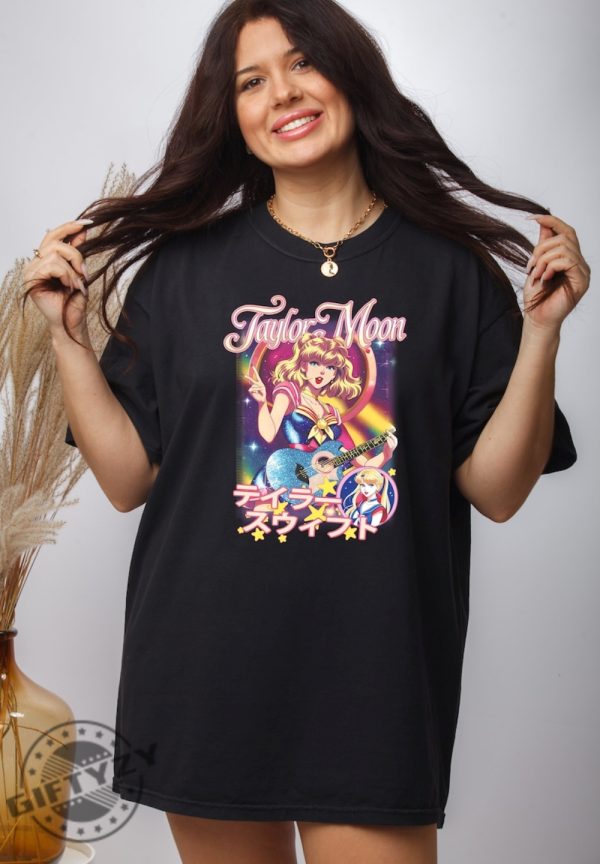 Retro Taylor Moon Shirt Comfort Colors Anime Graphic Cartoon Sweatshirt Swift Hoodie Swiftie Tshirt Taylor Anime Shirt giftyzy 2