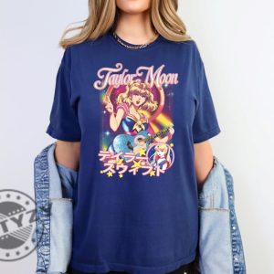 Retro Taylor Moon Shirt Comfort Colors Anime Graphic Cartoon Sweatshirt Swift Hoodie Swiftie Tshirt Taylor Anime Shirt giftyzy 3