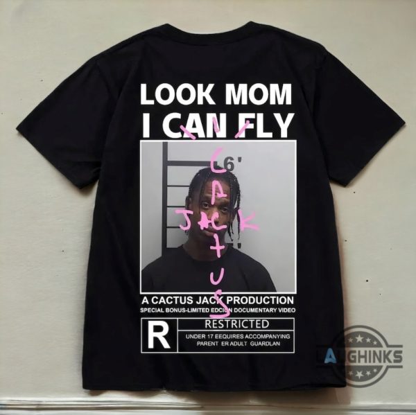 cactus jack graphic tee shirt sweatshirt hoodie mens womens travis scott look mom i can fly shirts astroworld hip hop rapper music tshirt gift for fans laughinks 2