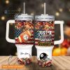 custom name just a girl loves ps fall flower sublimation pattern 40oz tumbler with handle and straw lid personalized stanley tumbler dupe 40 oz stainless steel travel cups laughinks 1