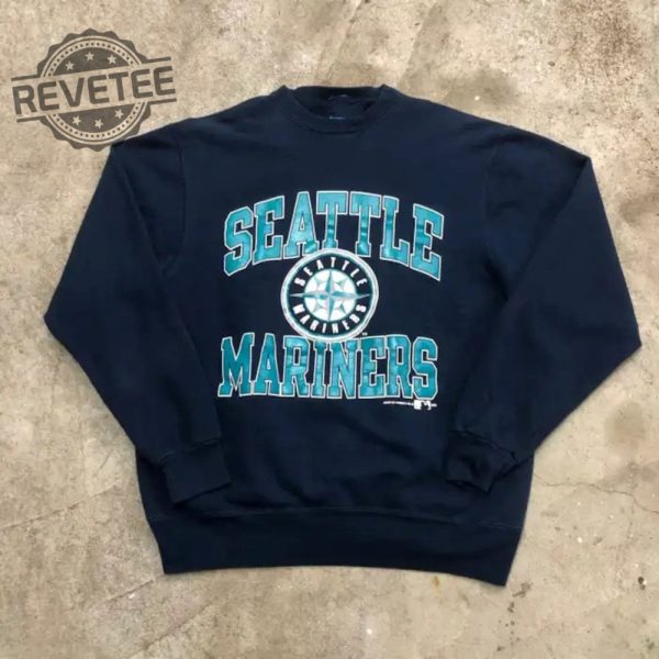 Vintage Seattle Mariner Crewneck Sweatshirt Mariners Sweatshirt Seattle Game Day Game Day Shirt Ncaa Sweatshirt Shirt revetee 1