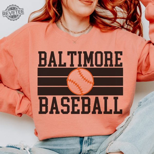 Vintage Baltimore Baseball Sweatshirt Orioles Shirt Retro Orioles Shirt Baltimore Orioles Gift Baltimore Baseball Baltimore Fan Shirt revetee 1
