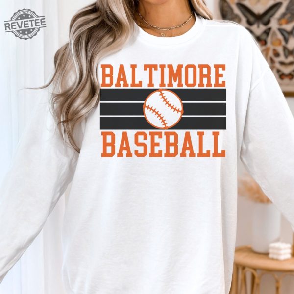 Vintage Baltimore Baseball Sweatshirt Orioles Shirt Retro Orioles Shirt Baltimore Orioles Gift Baltimore Baseball Baltimore Fan Shirt revetee 2