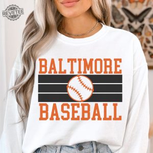 Vintage Baltimore Baseball Sweatshirt Orioles Shirt Retro Orioles Shirt Baltimore Orioles Gift Baltimore Baseball Baltimore Fan Shirt revetee 4