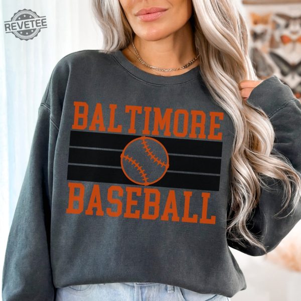 Vintage Baltimore Baseball Sweatshirt Orioles Shirt Retro Orioles Shirt Baltimore Orioles Gift Baltimore Baseball Baltimore Fan Shirt revetee 5