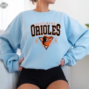Vintage Baltimore Baseball Sweatshirt Baltimore Baseball Crewneck Baseball Fan Shirt Baltimore Orioles Sweatshirt revetee 4