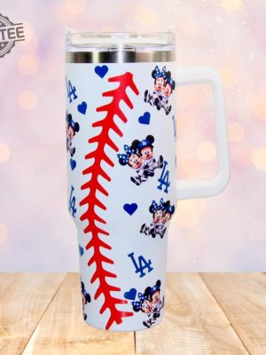 Mickey Mouse Minnie Mouse Los Angeles Dodgers 40Oz Tumbler