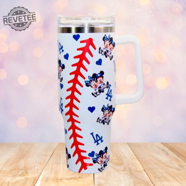 Mickey Mouse Minnie Mouse Los Angeles Dodgers 40Oz Tumbler
