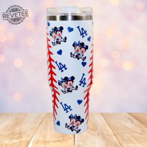 Mickey Mouse Minnie Mouse Los Angeles Dodgers 40Oz Tumbler Mickey And Minnie La Dodgers Tumbler La Dodgers Stanley Cup revetee 5