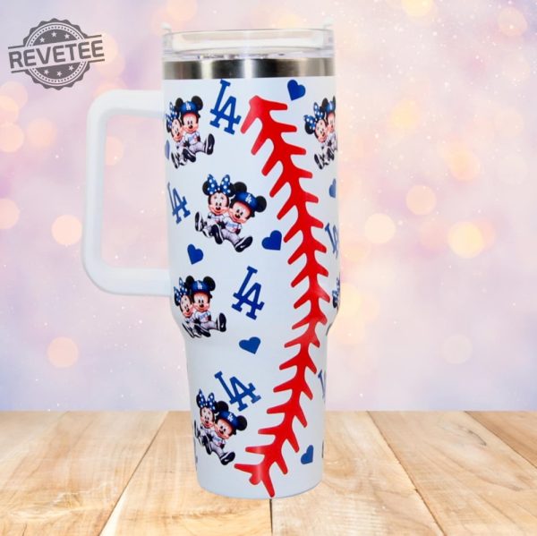 Mickey Mouse Minnie Mouse Los Angeles Dodgers 40Oz Tumbler Mickey And Minnie La Dodgers Tumbler La Dodgers Stanley Cup revetee 6