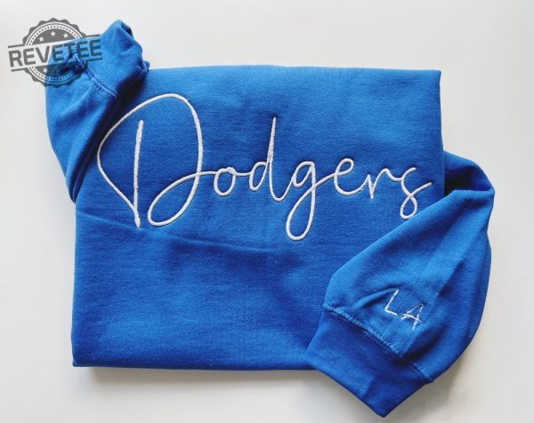 Dodgers Embroidered Sweatshirt La Dodgers Embroidered Sweatshirt La Dodgers Sweatshirt La Dodgers Hoodie revetee 2