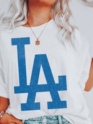 Dodgers Baseball Shirt Dodgers Sweatshirt Dodgers Shirt Los Angeles Shirt Los Angeles Baseball Shirt For Women revetee 2