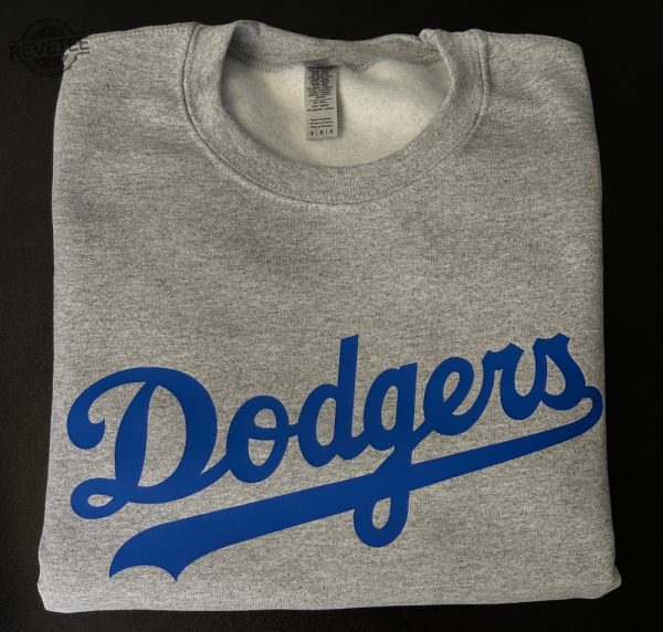 Los Angeles Dodgers Crewneck La Dodgers Crewneck Dodgers Baseball Crewneck Los Angeles Dodgers Sweatshirt Ladodgers Shirt revetee 3