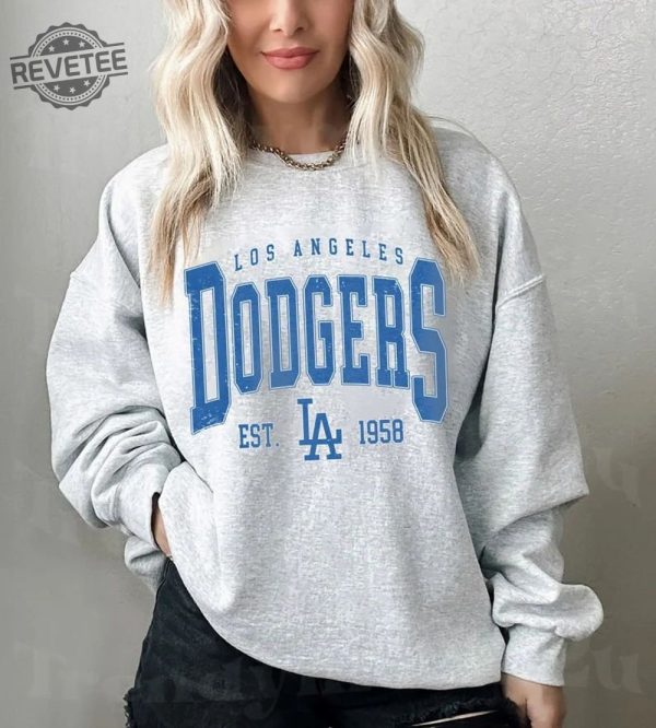 Los Angeles Dodgers Shirt Vintage La Dodgers Shirt Los Angeles Dodgers Sweatshirt Los Angeles Baseball Hoodie La Dodgers Shirt revetee 1